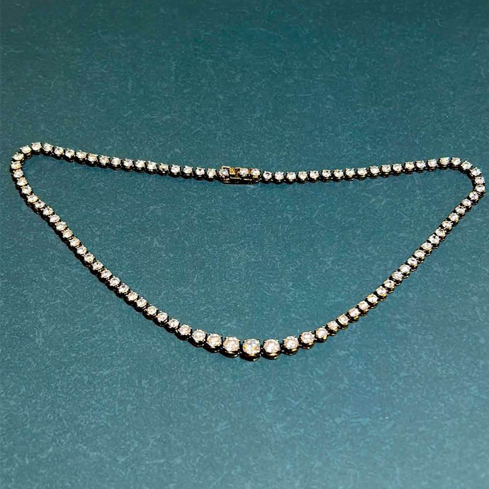 Charles Winston Edition CZ Tennis Necklace - Picture 2 of 5